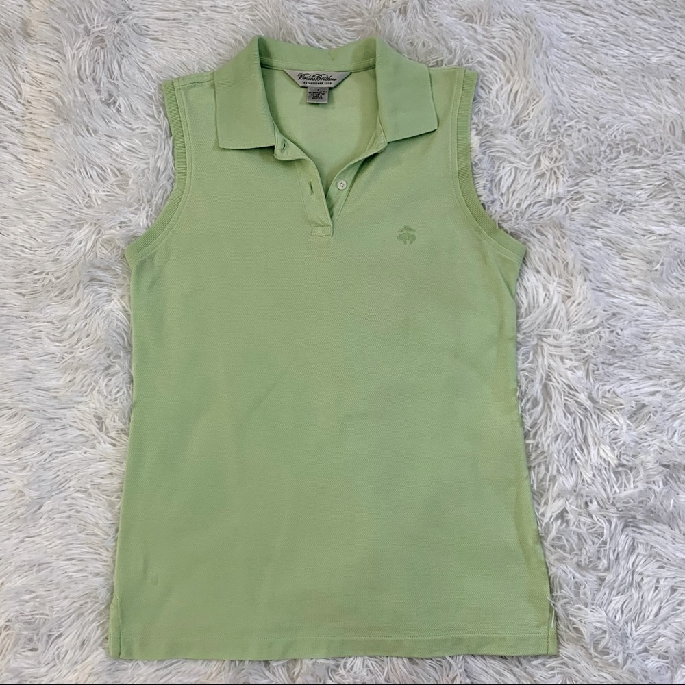 Brooks Brothers Pique Polo sleeveless Size: S Lime